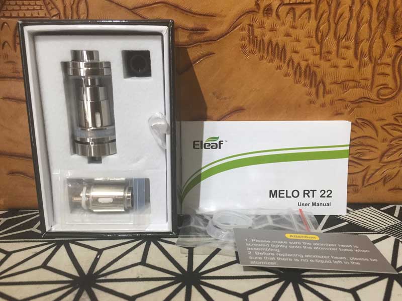 VAPE Eleaf melo RT 22 サブオーム タンク式 アトマイザーイーリーフ メロ アールティ 22