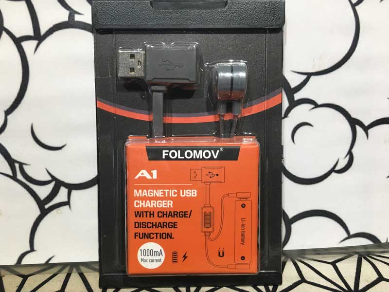 Folomov A1 Magnetic USB Cable Charger �t�H�����t �}�O�l�e�B�b�N�@�o�b�e���[�`���[�W���[