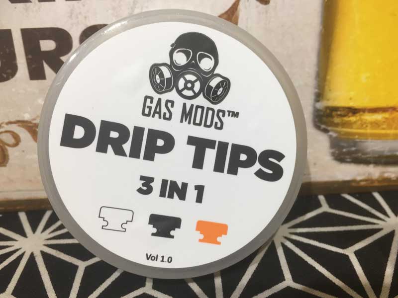 GAS MODS GR1 RDA �K�X���b�Y RDA �X�^�C�� 3in 1 Drip Tip�A510�K�i�h���b�v�`�b�v3��set