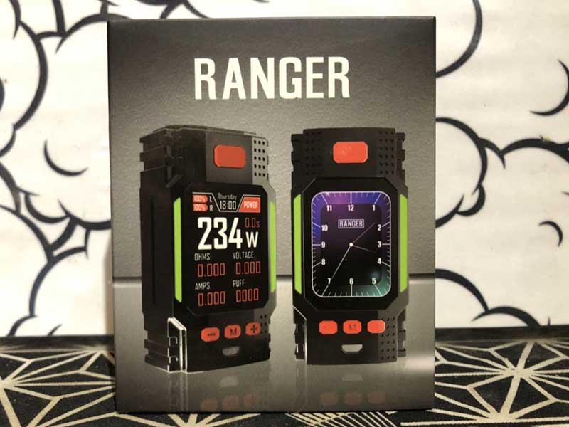 Hugo Vapor Ranger GT234W Box Mod Gショックみたいな時計機能付きのデュアルモッド