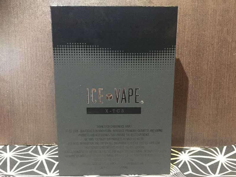 �d�q�^�o�R�X�^�C���b�V���Ɏ����^�ׂ�X�^�[�^�[�L�b�g ICE VAPE X-TC3 �A�C�X�x�C�v Black