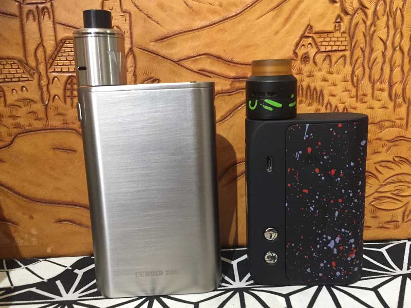 JOYETECH CUBOID200 ��Box Mod�@�W���C�e�b�N�@�L���[�{�C�h�@�g���v���o�b�e���[�̃��b�h