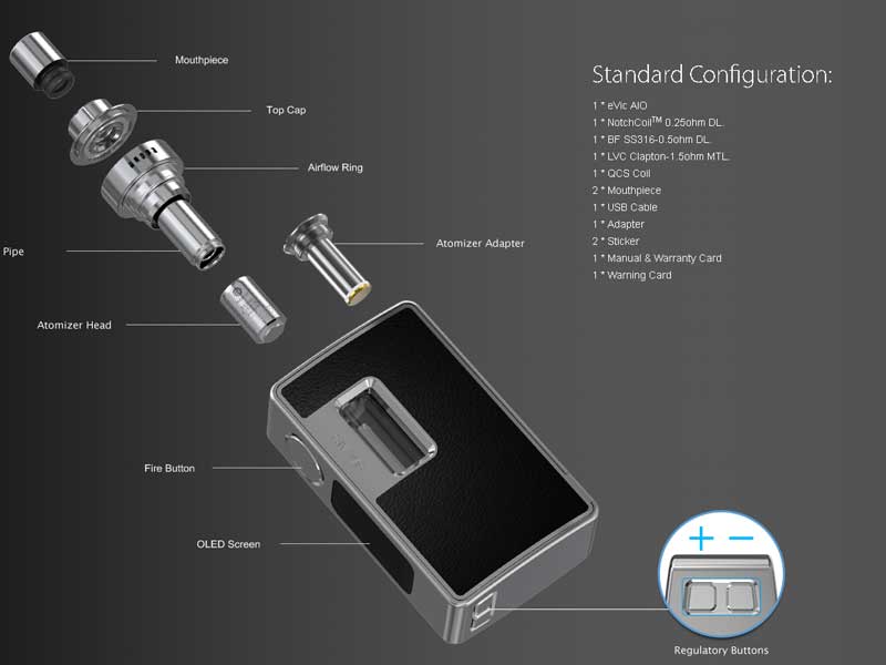 JOYETECH eVic AIO �X�^�[�^�[�L�b�g�@���v���������ȃC�r�b�N�@�G�[�A�C�I�[75W