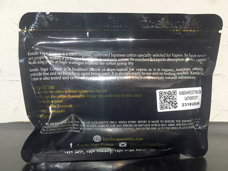 Rebuildable�p�i/Kendo Vape Cotton�A�����x�C�v�R�b�g���A�I�[�K�j�b�N�R�b�g��