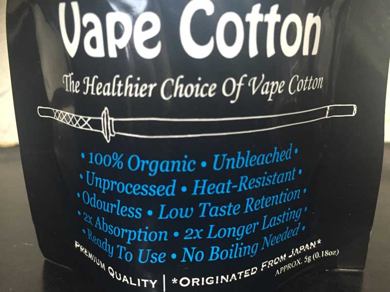 Rebuildable�p�i/Kendo Vape Cotton�A�����x�C�v�R�b�g���A�I�[�K�j�b�N�R�b�g��