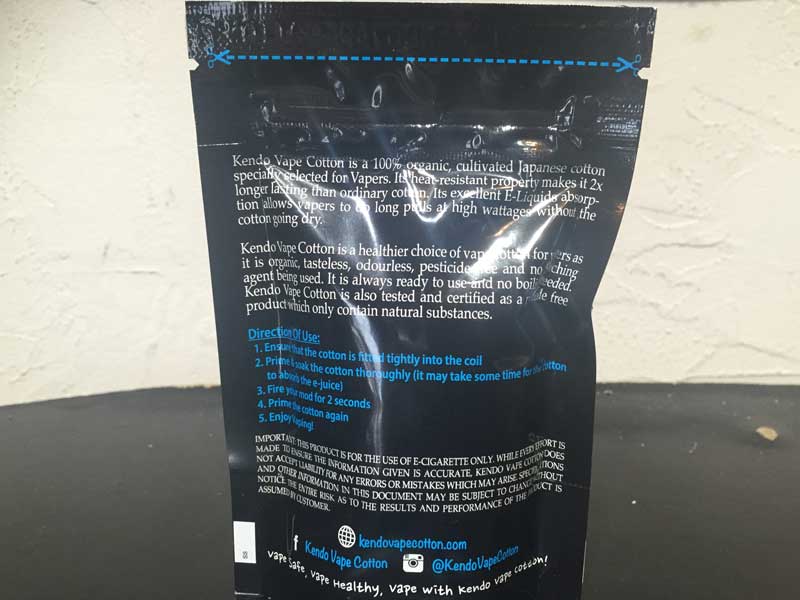 Rebuildable�p�i/Kendo Vape Cotton�A�����x�C�v�R�b�g���A�I�[�K�j�b�N�R�b�g��