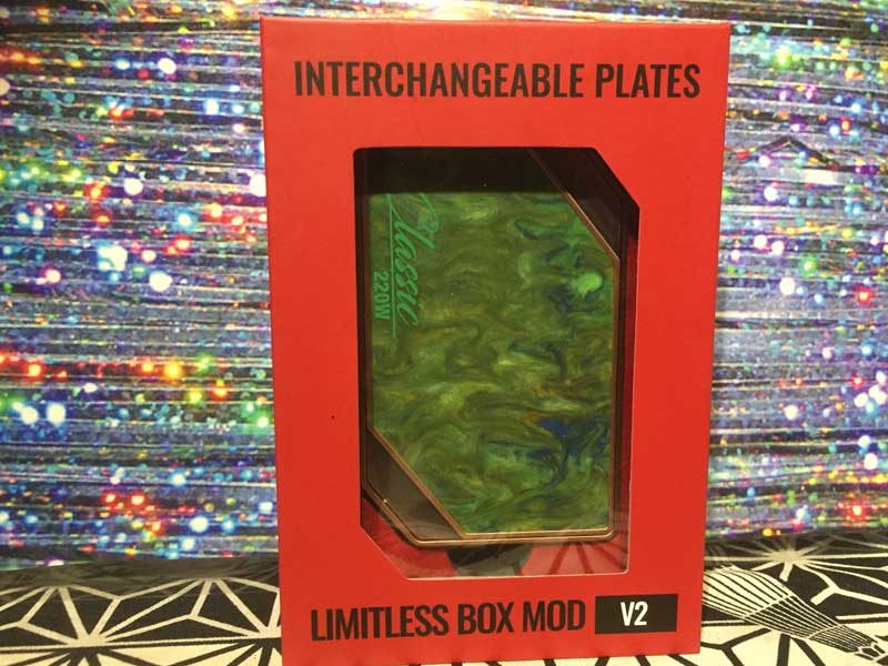 LIMITLESS Classic 220 Box Mod ���~�b�g���X�A�N���V�b�N220W �f���A���o�b�e���[�̃��b�h