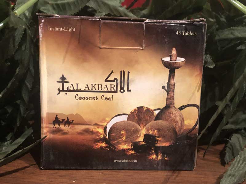 Shisha ALAKBAR COCONUT COALシーシャ用ココナッツ製のシーシャ コール、炭 72個 & 48個