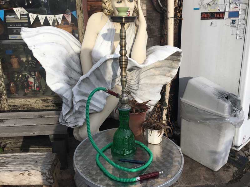 Shisha �V�[�V�� ���p�C�v�{�� Large Green 78cm�@�K���X�A����A�X�e�����X