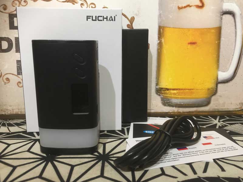 SIGELEI　Fuchai Glo 230 シグレイ フーチャイ230七色に光る デュアルバッテリーのBox Mod