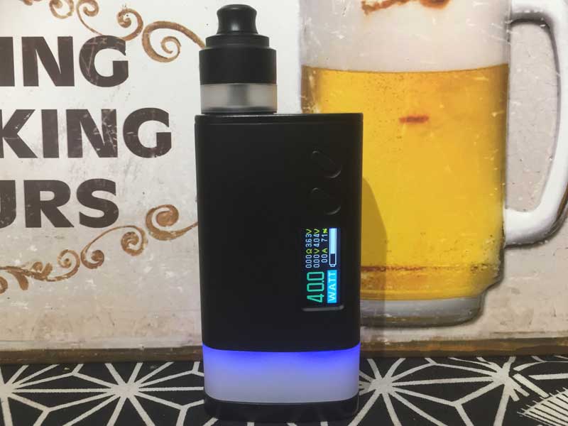 SIGELEI�@Fuchai Glo 230 �V�O���C �t�[�`���C230���F�Ɍ��� �f���A���o�b�e���[��Box Mod