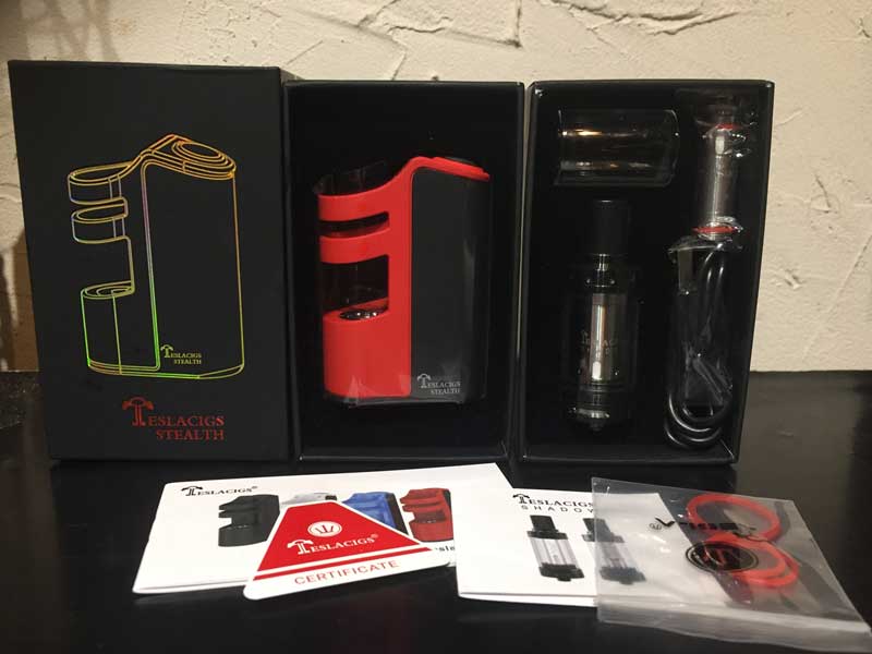 TESLACIGS STEALTH Starter kit�A�e�X���V�O�X �X�e���X �X�^�[�^�[�L�b�g & Mod �P�i�̔�