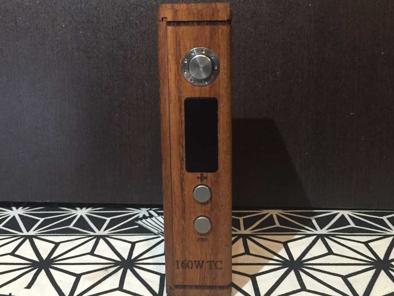 TESLACIGS STEALTH Wood 160W TC �e�X���V�O�X �ؐ�Box Mod 160�A�T�u�I�[���A���x���Ή����b�h