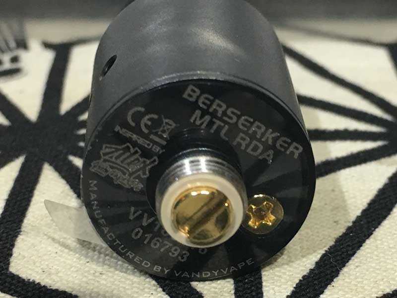 Vandy Vape BERSERKER MTL RDA �o���f�B�[�x�C�v�@�o�[�T�[�J�[MTL �h���b�p�[