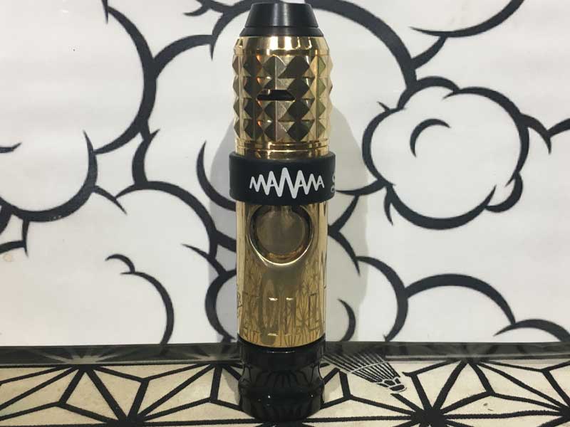 Vandy Vape Capestone RDA �s���~�b�h�X�^�b�Y�̊O�ρA�s���~�b�h�̂悤�ȃf�b�L�̃L���v�X�g��