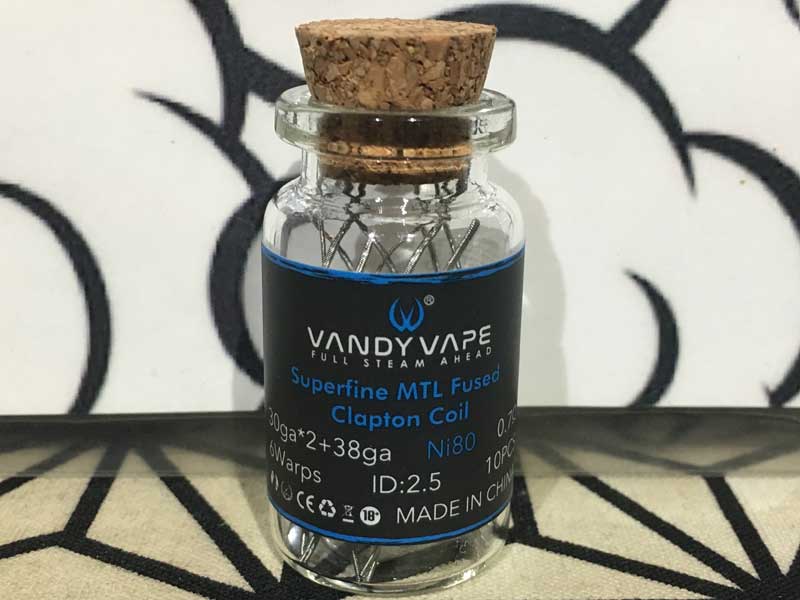 Vandy Vape Superfine MTL Fused Clapton Coil �o���f�B�[�x�C�v �q���[�Y�h�N���v�g���j�N�����R�C��