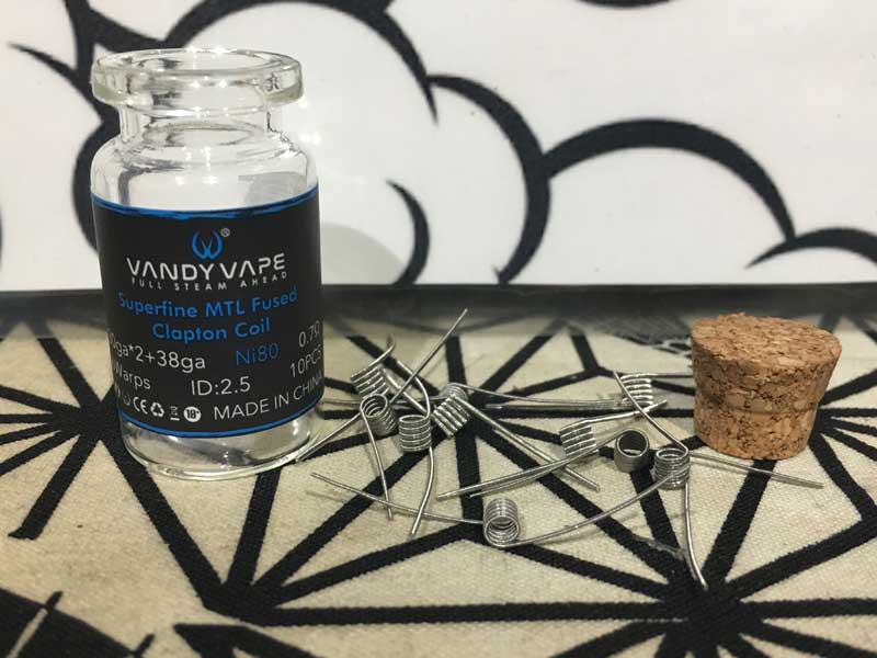 Vandy Vape Superfine MTL Fused Clapton Coil �o���f�B�[�x�C�v �q���[�Y�h�N���v�g���j�N�����R�C��