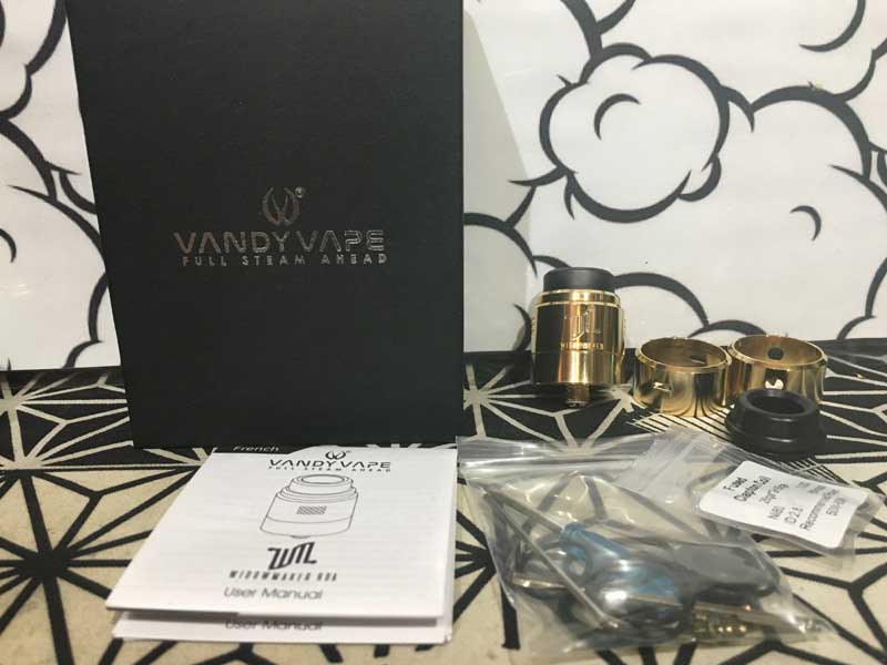 VANDY VAPE�@WINDOWMAKER RDA 24mm �o���f�B�[�x�C�v �E�B���h�E���C�J�[�@BF�s���t��