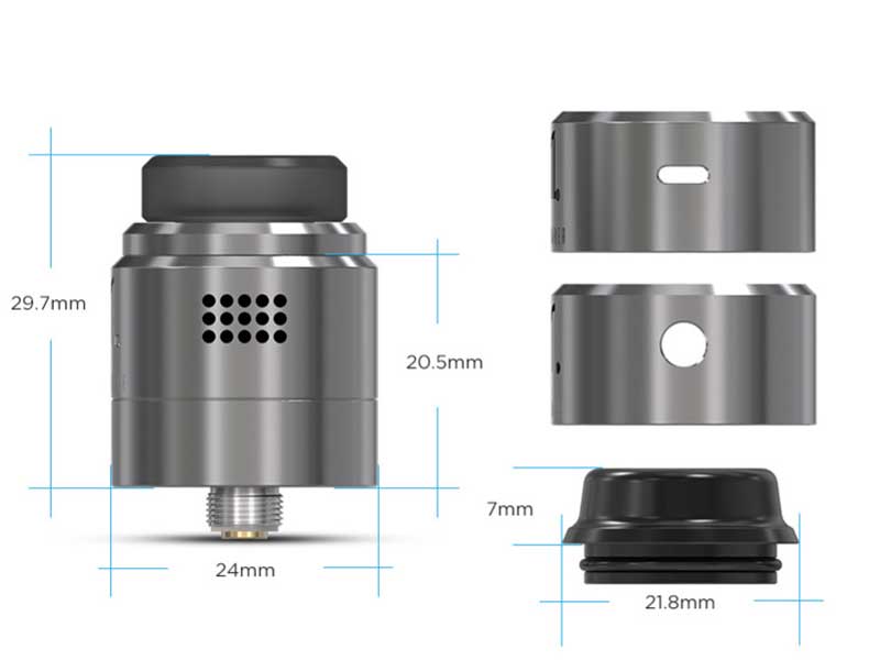 VANDY VAPE�@WINDOWMAKER RDA 24mm �o���f�B�[�x�C�v �E�B���h�E���C�J�[�@BF�s���t��
