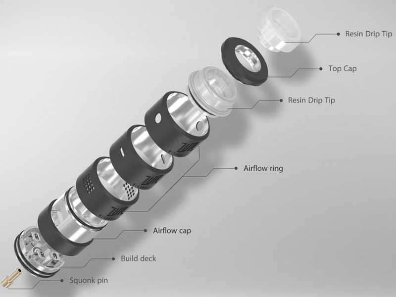 VANDY VAPE�@WINDOWMAKER RDA 24mm �o���f�B�[�x�C�v �E�B���h�E���C�J�[�@BF�s���t��