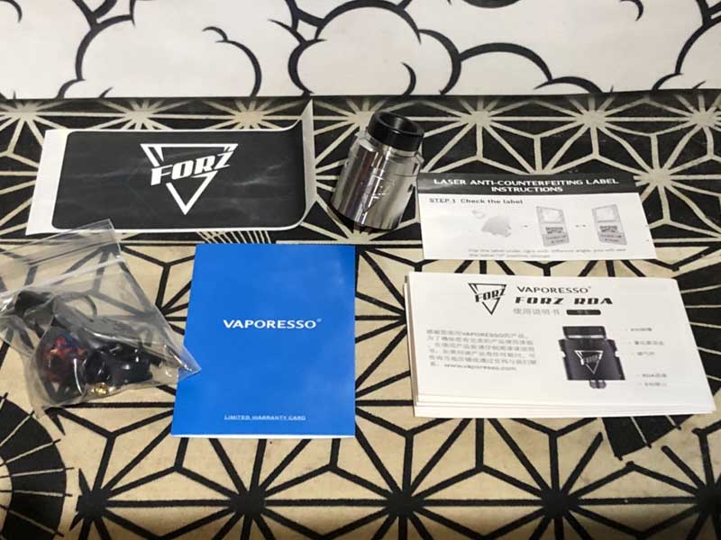 Vaporesso Forz RDA �x�|���b�\ �t�H�[�c Single�ADual�Ή��h���b�p�[�A�g�}�C�U�[