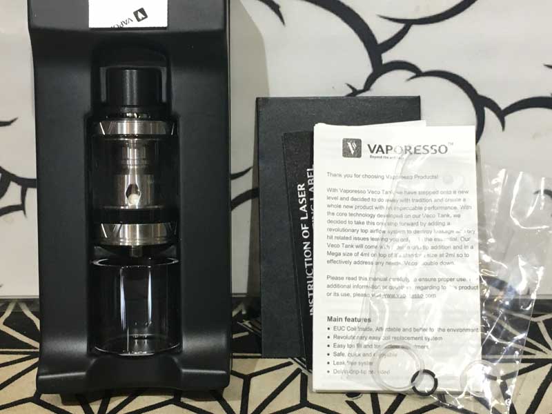 VAPORESSO VECO TANK 24mm�A22mm �x�|���b�\ �x�R �v���X �^���N �N���A�� &�Z���~�b�N�R�C��