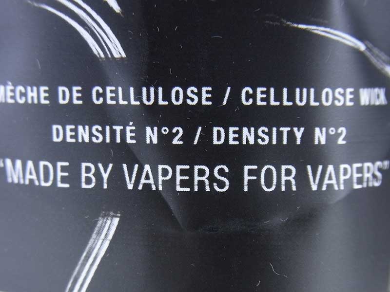 Rebuildable�p�i/Fiber Freaks Cotton �t�����X�ŊJ�����ꂽVape�p�̃Z�����[�X�@�ۂŏo�����E�B�b�N��