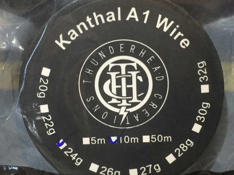 Rebuildable用品 THUNDER HEAD CREATIONS  Kanthal A1 Wire 24G、26G、28G カンタルワイヤ−