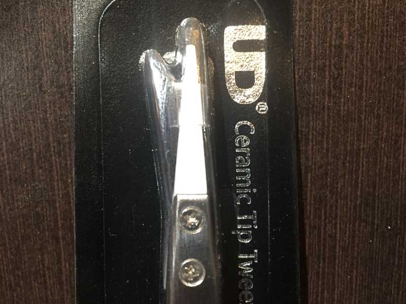 ���r���_�u���p�i / UD Ceramic Tip Tweeze�@�Z���~�b�N �c�E�B�[�U�[�A�s���Z�b�g��[Flat Type