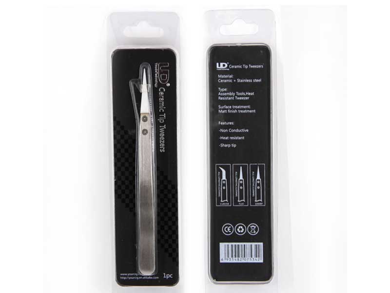 ���r���_�u���p�i / UD Ceramic Tip Tweeze�@�Z���~�b�N �c�E�B�[�U�[�A�s���Z�b�g��[Flat Type