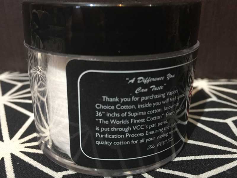 Made in USA VCC Vapers Choice Cotton �x�C�p�[�Y�`���C�X�R�b�g��