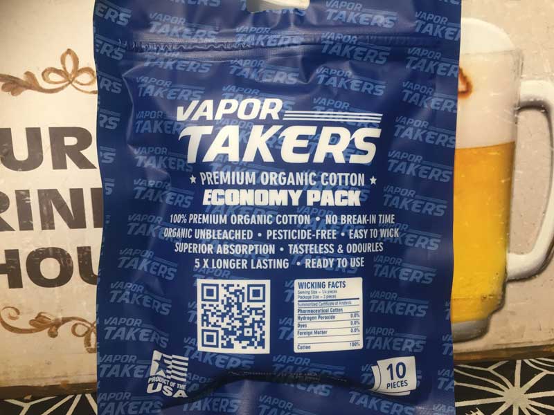 VAPOR TAKERS PREMIUM ORGANIC COTTON�@�x�C�p�[ �e�C�J�[�Y ���{�� �v���~�A�� �R�b�g��