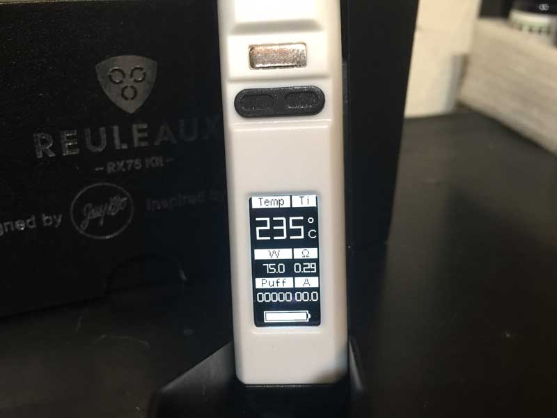 WISMEC Reuleaux RX75 Kit ウィズメック アトマイザー付きスターターキット 