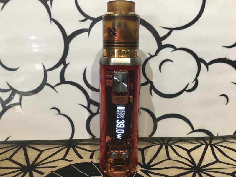 WISMEC SINUOUS V80 MOD ウィズメック シヌアス V80 クリアタイプのボックスモッド