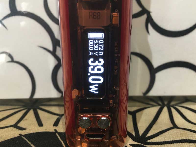 WISMEC SINUOUS V80 MOD ウィズメック シヌアス V80 クリアタイプのボックスモッド