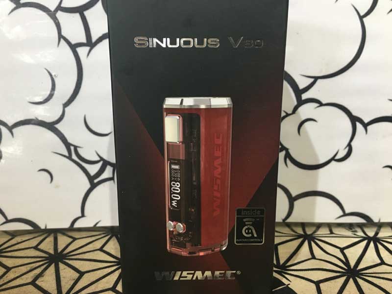 WISMEC SINUOUS V80 MOD ウィズメック シヌアス V80 クリアタイプのボックスモッド