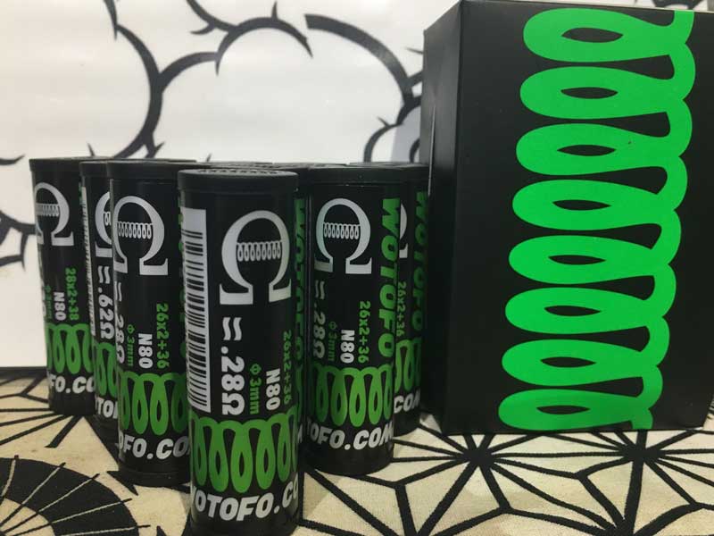 WOTOFO Fused Clapton Coil 0.28���A0.62�� 10�� set �E�H�g�t�H �t���[�Y�h�N���v�g���R�C���Z�b�g