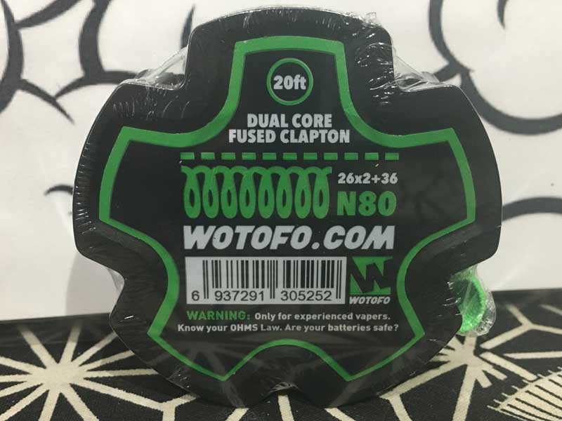 20ft Wotofo N80 Tri Core Fused Clapton Wire 26ga*2+36ga �E�H�g�t�H �t���[�Y�h�N���v�g�����C���[