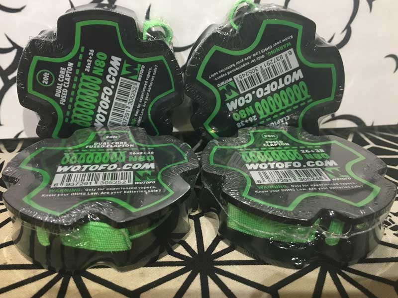 20ft Wotofo N80 Tri Core Fused Clapton Wire 26ga+38ga �E�H�g�t�H �t���[�Y�h�N���v�g�����C���[