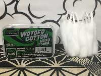 Wotofo Agleted Organic Cotton 3mm x10pcs ウォトフォ ジグ付き オーガニックコットン 10個 set