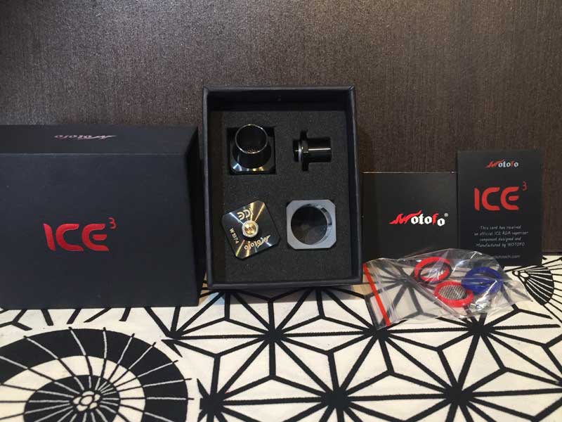 WOTOFO Ice Cubed Glass Chamber RDA �E�H�g�t�H �A�C�X�L���[�u �K���X �`�����o�[ RDA�A�h���b�p�[