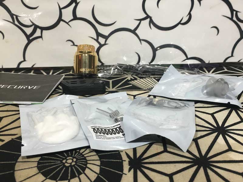 Wotofo Recurve Dual 24mm RDA Atomizer �E�H�g�t�H ���J�[�u �f���A�� 24mm �h���b�p�[