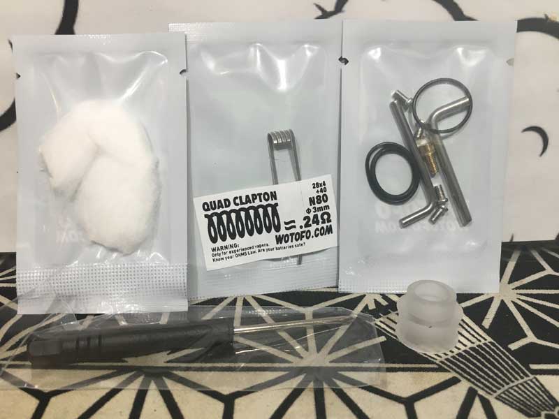 Wotofo Recurve 24mm RDA Atomizer �E�H�g�t�H ���J�[�u 24mm �h���b�p�[�A�g�}�C�U�[