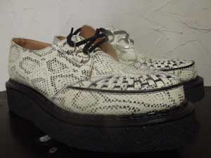 George Cox ジョージコックス ラバーソール 3588 Python 型押し パイソンx黒ソール