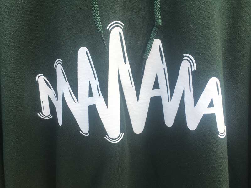 manana spring logo Parka Silk Screen Print by MFP �}�j���[�i �I���W�i�� �v���I�[�o�[ �p�[�J�[