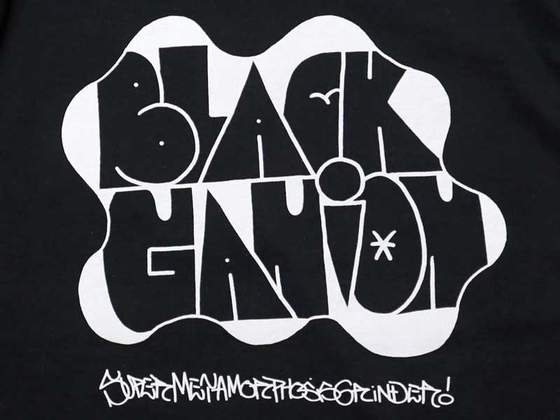 BLACK GANION �}�|�` 2023 JOTA ONE x BG LETTER S/S T-SHIRTS�u���b�N�K�j�I�� �n���hTee