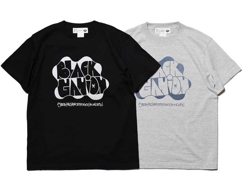 BLACK GANION �}�|�` 2023 JOTA ONE x BG LETTER S/S T-SHIRTS�u���b�N�K�j�I�� �n���hTee