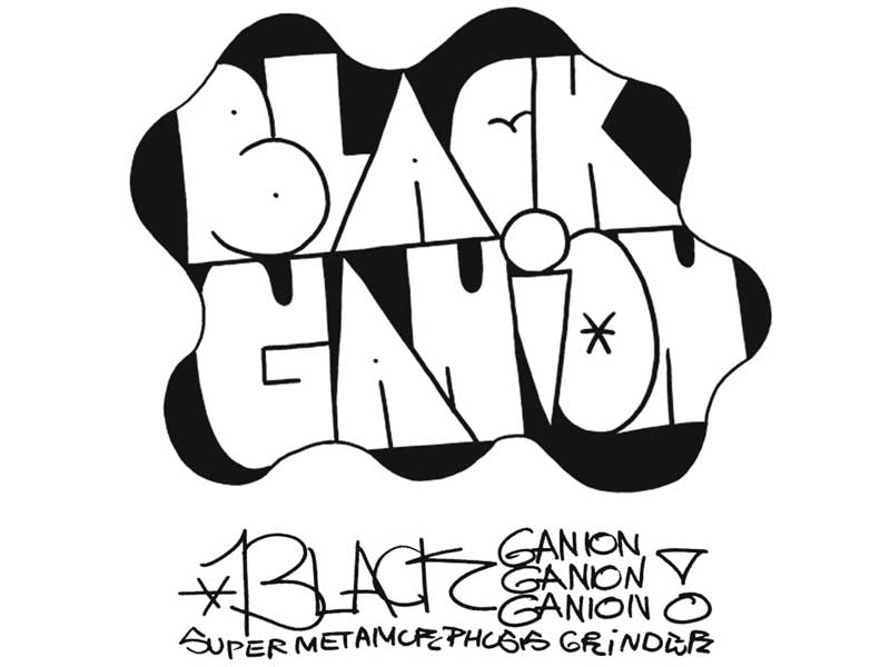 BLACK GANION �}�|�` 2023 JOTA ONE x BG LETTER S/S T-SHIRTS�u���b�N�K�j�I�� �n���hTee