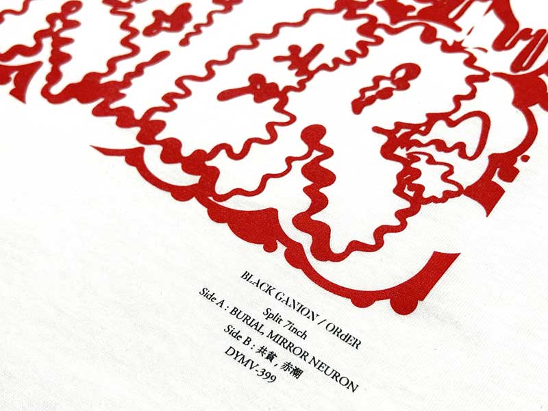 BLACK GANION �o���h �}�|�` 2023 BLACK GANION x ORdER Split S/S Tee Design by ZECS