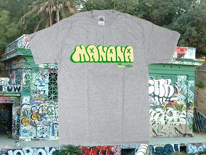 2021 Graffiti Throw up manana S/S Tee �}�j���[�i �O���t�B�e�B�[ �X���[�A�b�v ����T�V���c